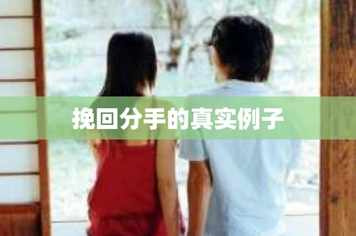 挽回分手的真实例子