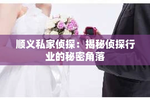 顺义私家侦探：揭秘侦探行业的秘密角落