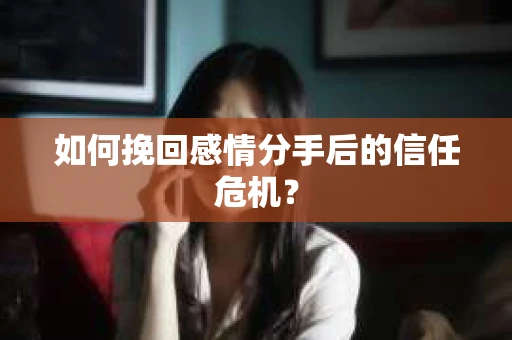 如何挽回感情分手后的信任危机？