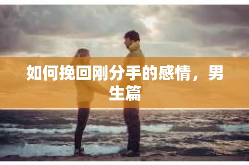 如何挽回刚分手的感情，男生篇